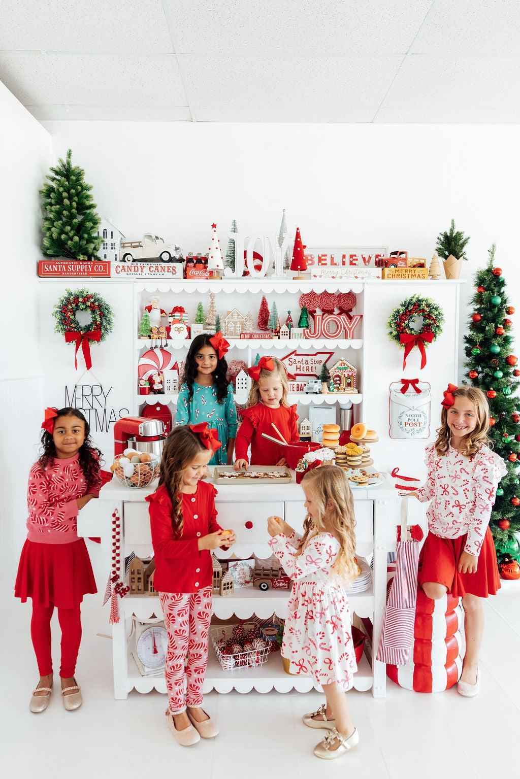 Christmas Candy 3/4 Sleeve Pocket Twirl Dress